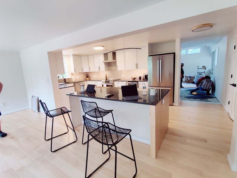 Kitchen renovation with natural light