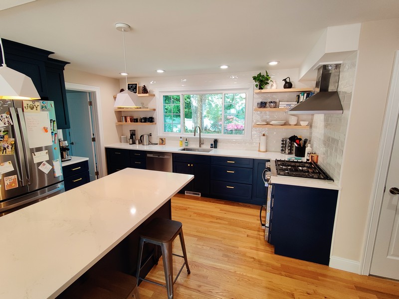 Kitchen remodel with updated cabinetry