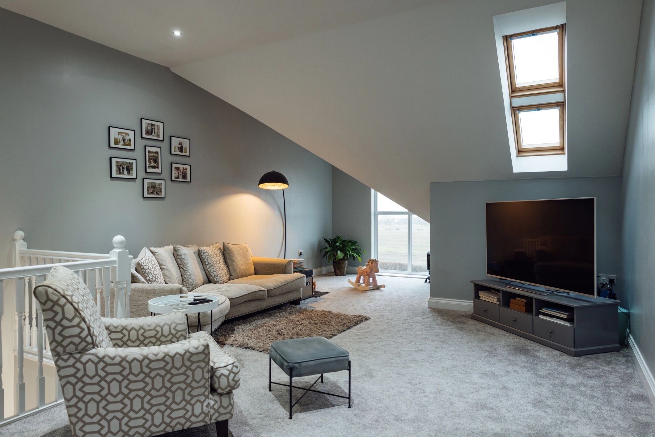 Luxury modern living room interior