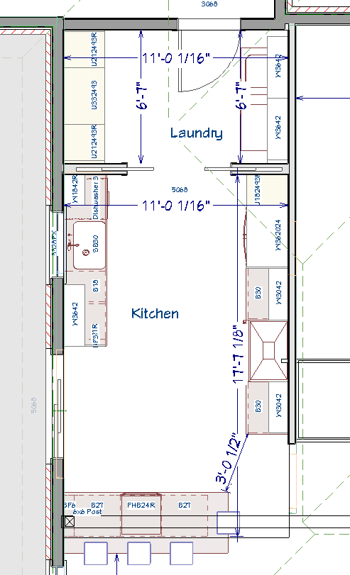 Kitchen floor plan